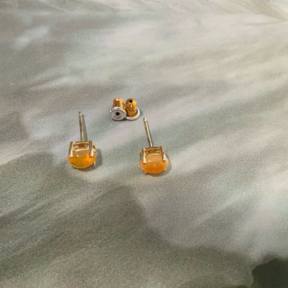 Yellow Opal 925 Silver Stud Earrings from Stauer Jewelry - Picture 4 of 13